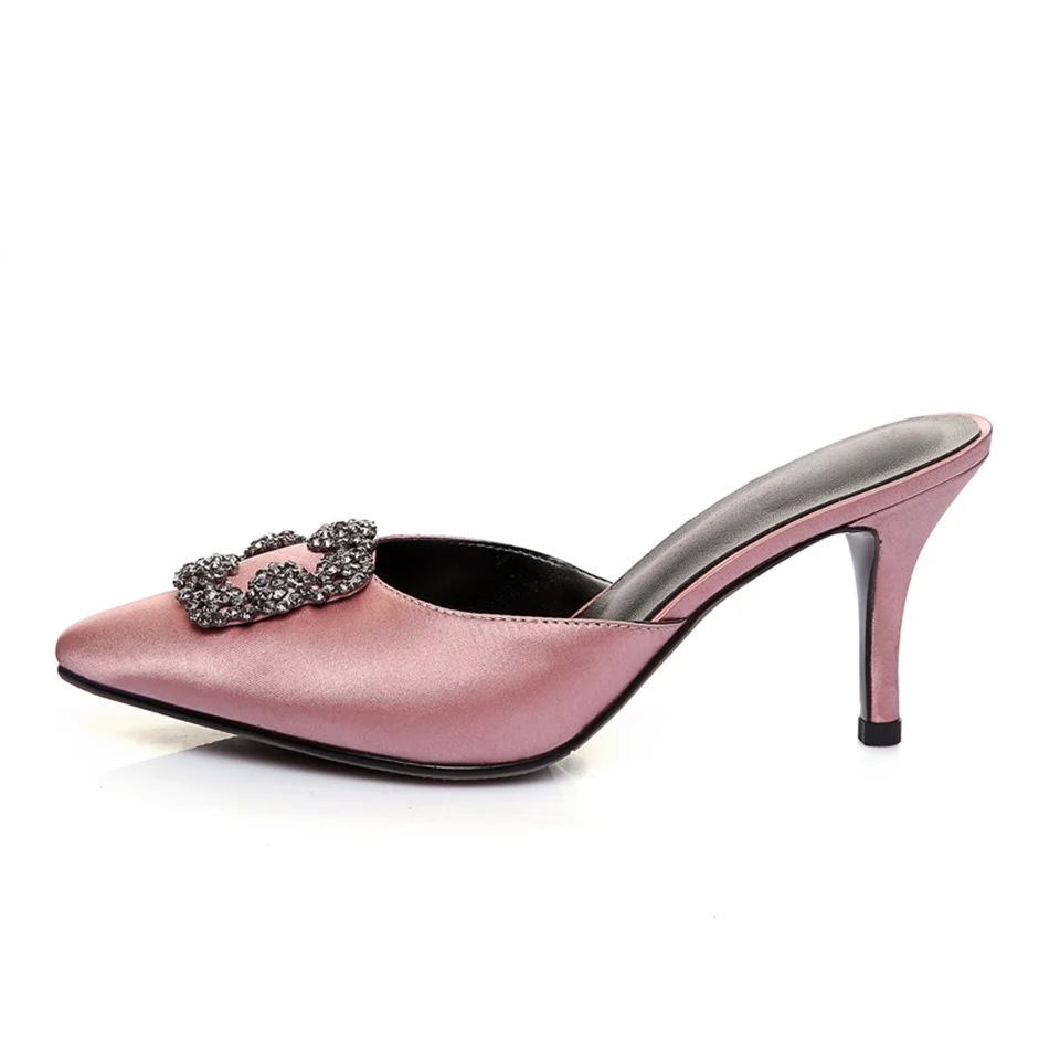 Женские шлепанцы модные сандалии с пряжкой в виде снежинок босоножки на высоком