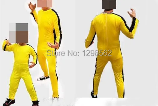 Высококачественная желтая сиамская одежда комбинезоны униформа Игры смерти JKD