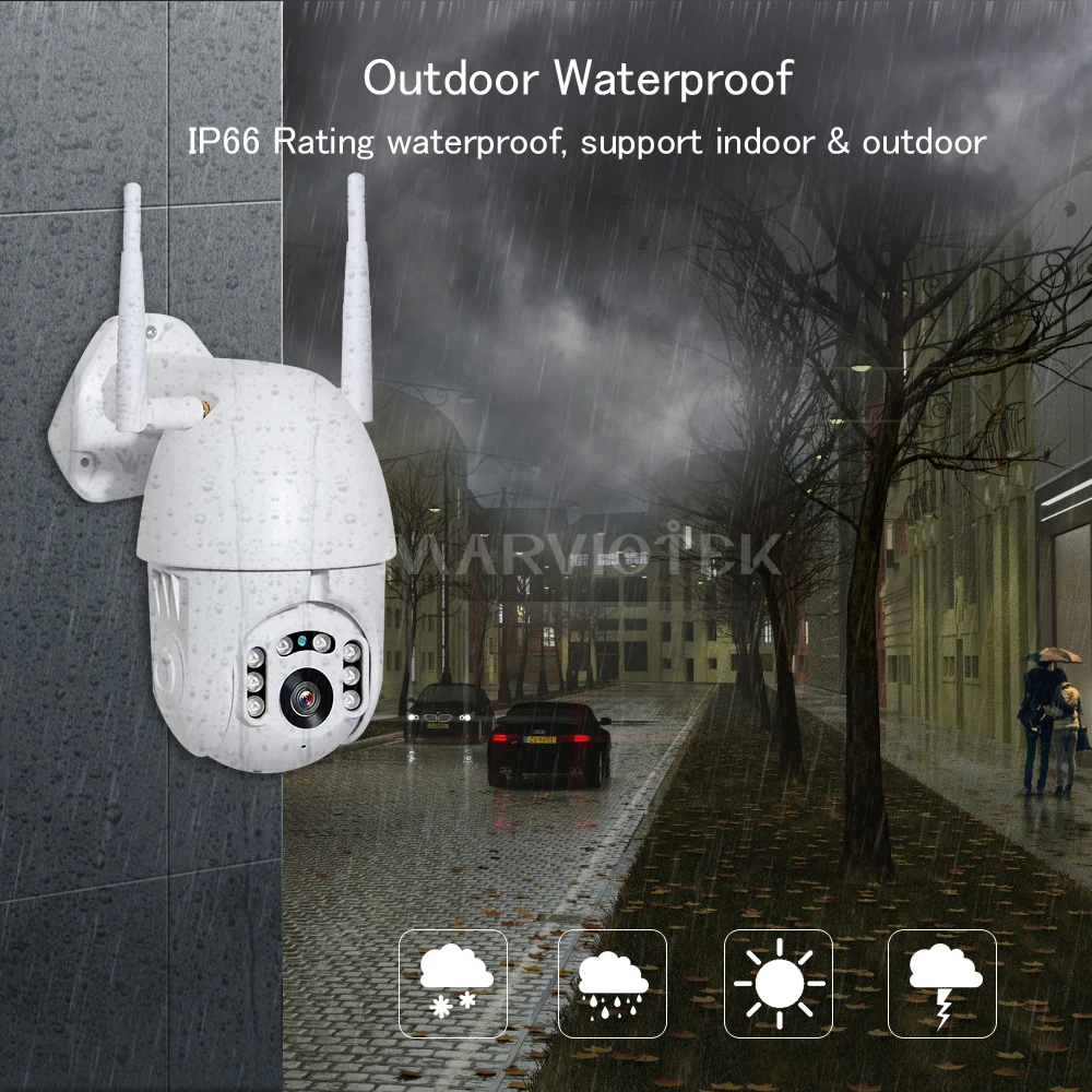 Ip-камера 720 P, WiFi, беспроводная, PTZ, скоростная купольная камера видеонаблюдения, уличная, домашняя, безопасность, видеонаблюдение, Водонепроницаемая мини-камера 1080P