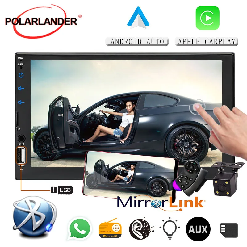 Мультимедийный MP5 плеер для CarPlay автомобильная стерео система на Android с 7 дюймовым