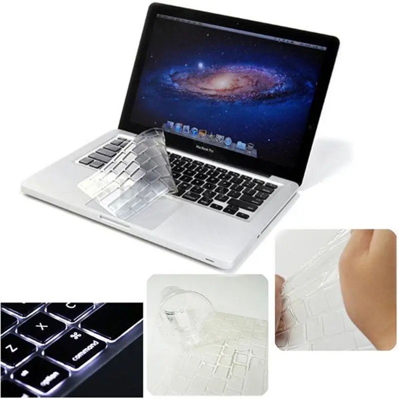Популярный ультрапрозрачный чехол для клавиатуры из ТПУ защитный Macbook Air 11 Pro 13 15