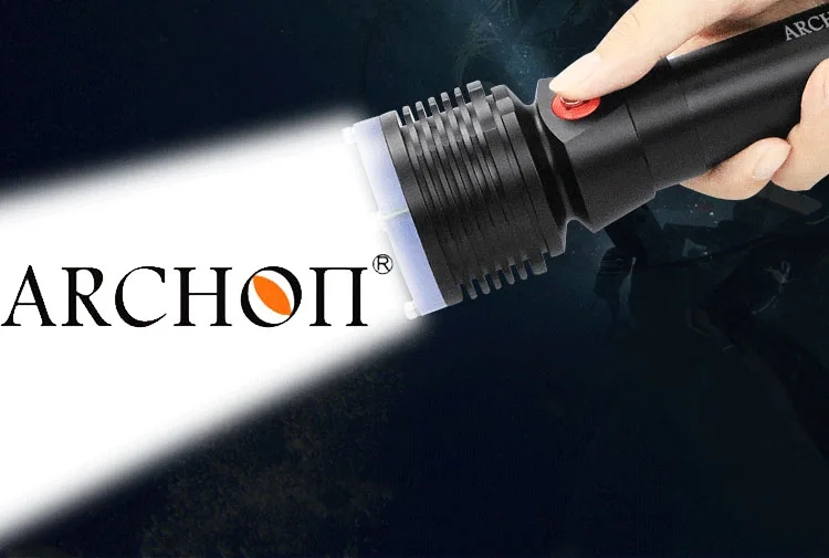 Ффонарь для дайвинга Archon D22-ii водонепроницаемый светодиодный 100 м фонарь с