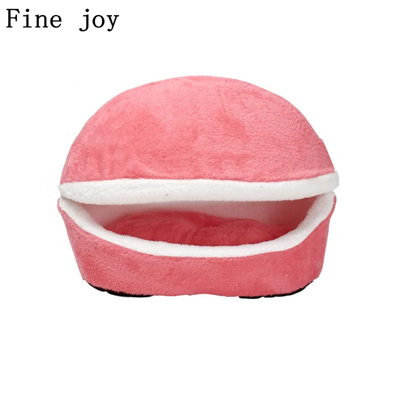 Fine joy теплая кровать для кошки домик животных диванчики собак маленьких кошек и