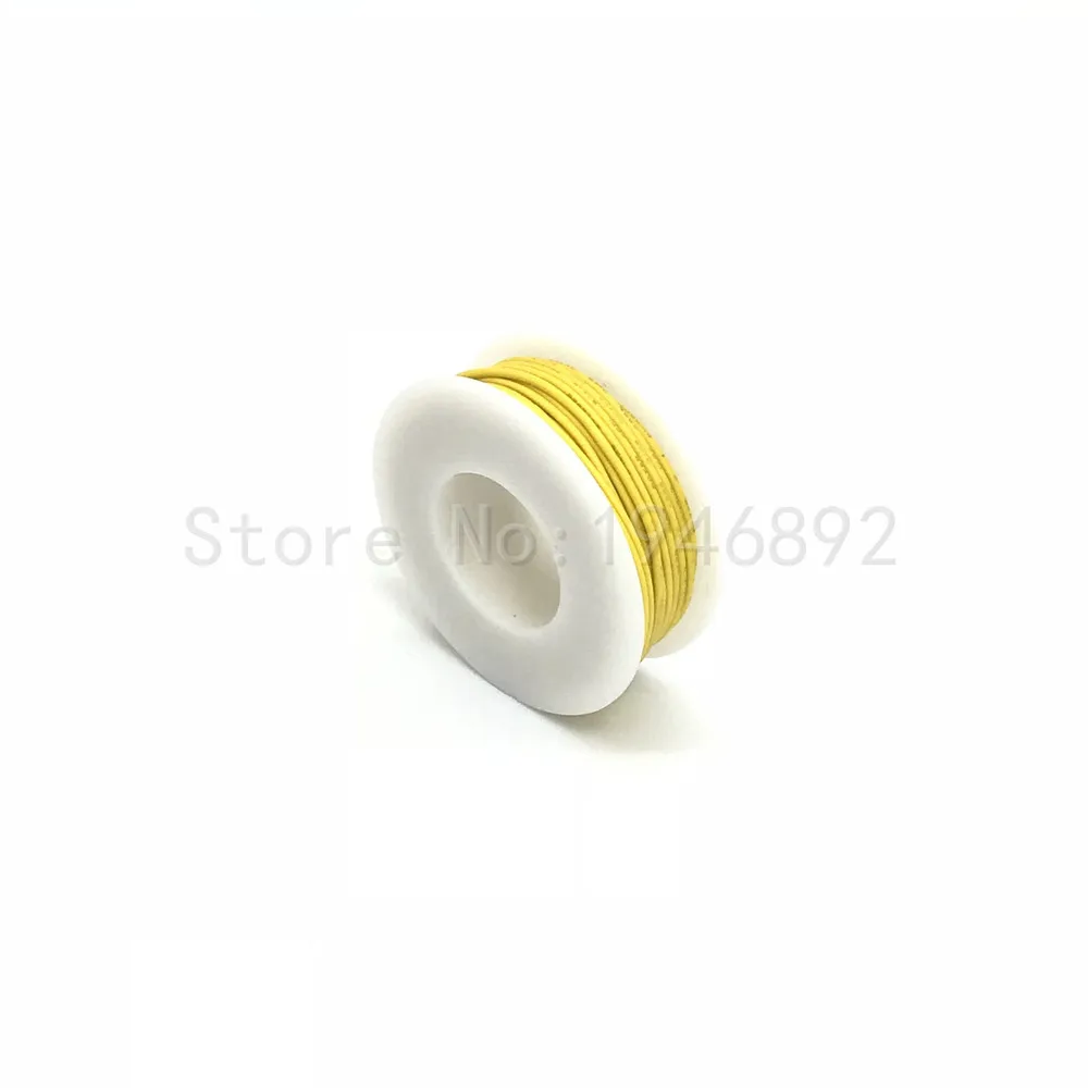 10 м/UL 1007 24AWG 12 цветов на выбор шариковая посылка Электрический провод кабель Линия авиакомпания Луженая Медь PCB Провод RoHS провод - Цвет: Yellow 10m