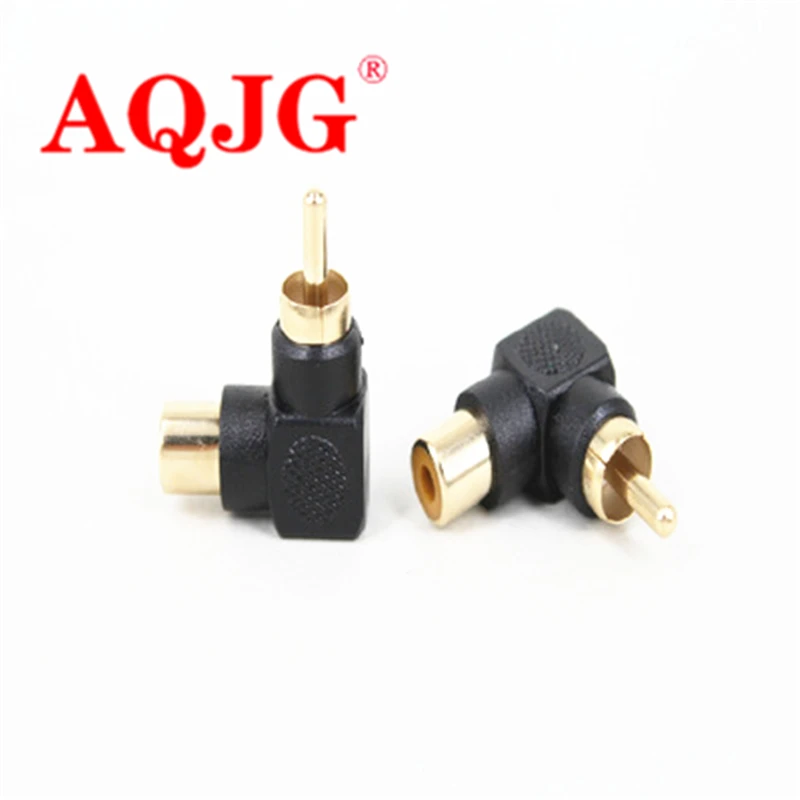 2 шт. переходники-Коннекторы RCA Папа-мама под прямым углом 90 градусов | Компьютеры