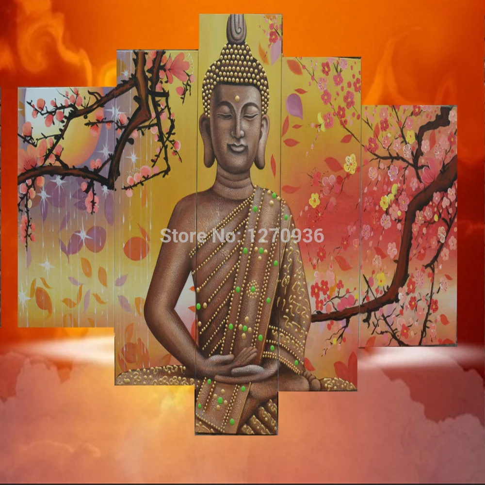 Цена по прейскуранту завода 5 шт. ручная работа Высокое качество будда картина