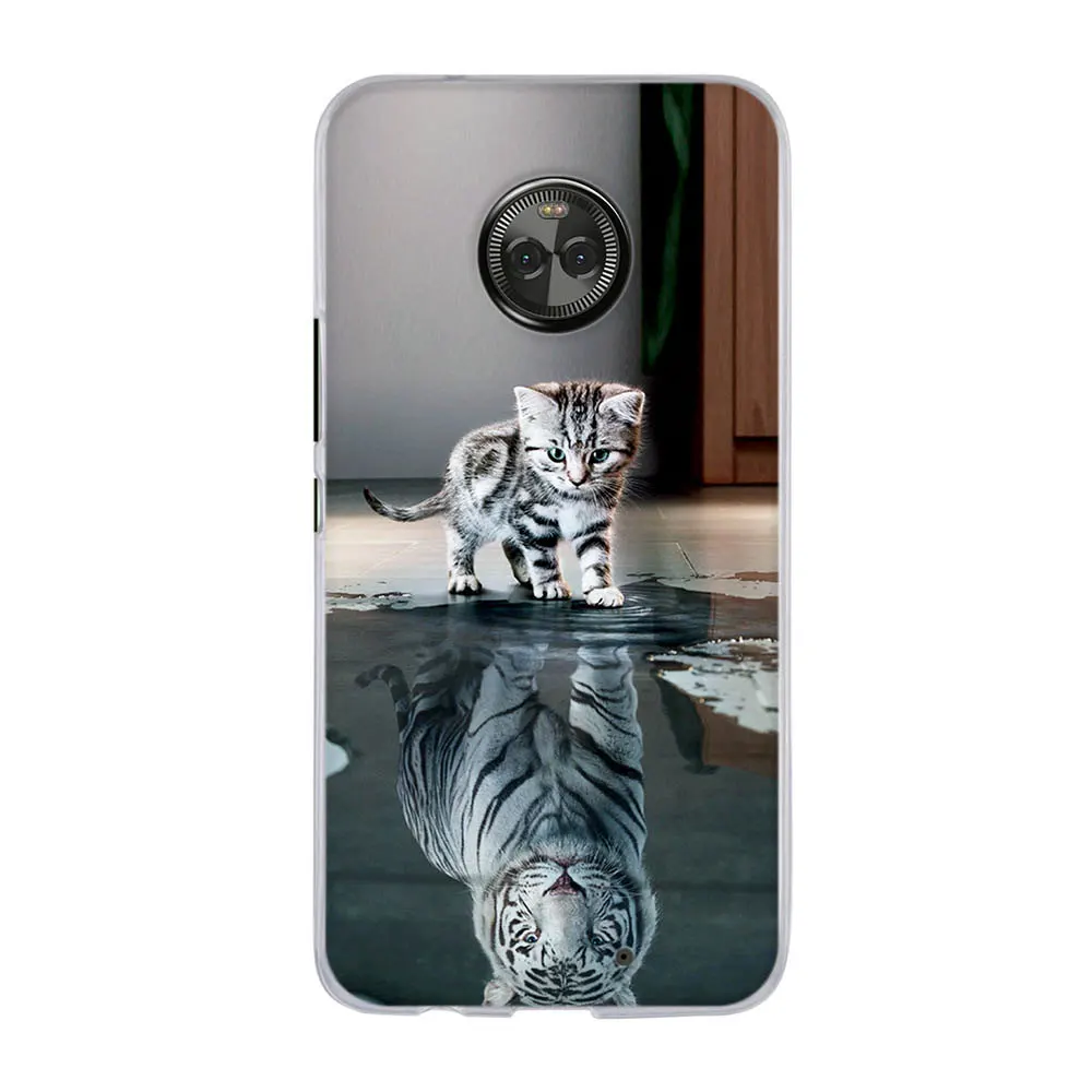Чехлы для Motorola Moto X4 Модный мягкий силиконовый чехол из ТПУ с принтом телефона