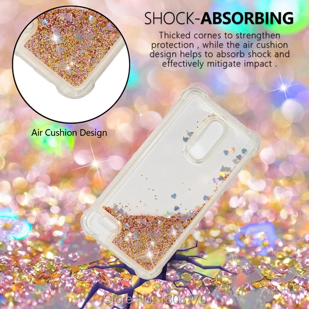 Мягкий гелевый Чехол из ТПУ с зыбучим песком для Xiaomi 5X Redmi 4X 5 5A Plus NOTE Huawei P Smart Bling Skin