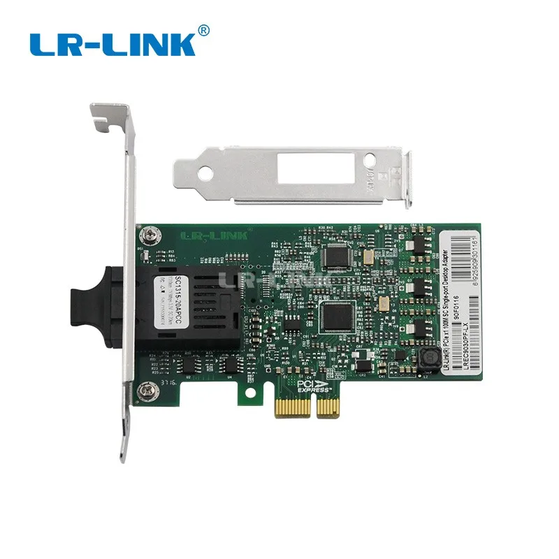Оптоволоконный адаптер локальной сети LR LINK 9030PF LX 100 Мб Nic 100FX pci express x1 сетевая карта