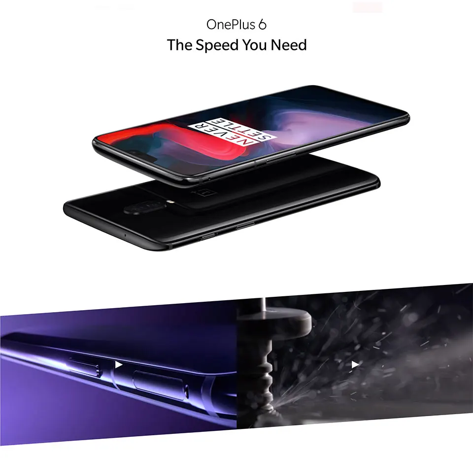 Мобильный телефон Oneplus 6, 4G LTE, четыре ядра, Android 8,1, 6,28 дюймов, ips, 2290X1080, 8 Гб ram, 256 ГБ rom, МП, распознавание лица, NFC, водонепроницаемый