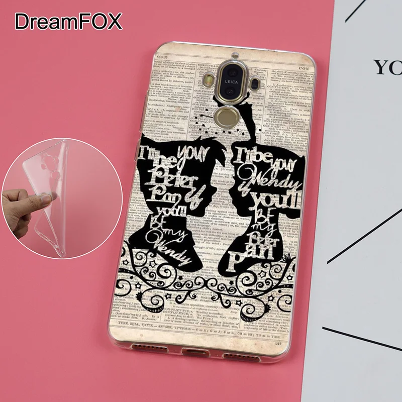 DREAMFOX K142 Peter Pan Book Soft TPU Silicone Case Cover For Huawei Mate G 7 8 9 10 Nova 2 Lite Pro Plus |