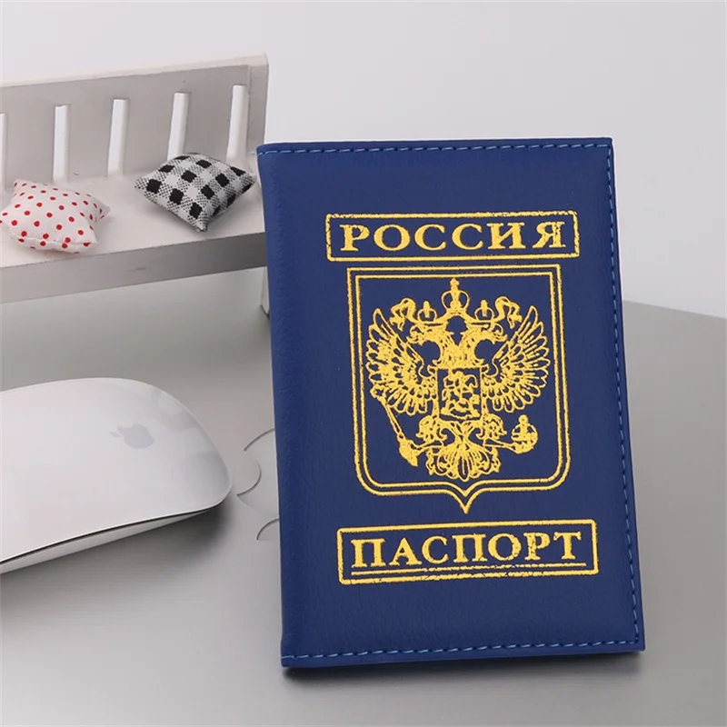 Горячая Распродажа чехол держатель для паспорта для России Обложка для паспорта ID карта для документов Россия Держатель для паспорта чехол для авиа билета 10 цветов