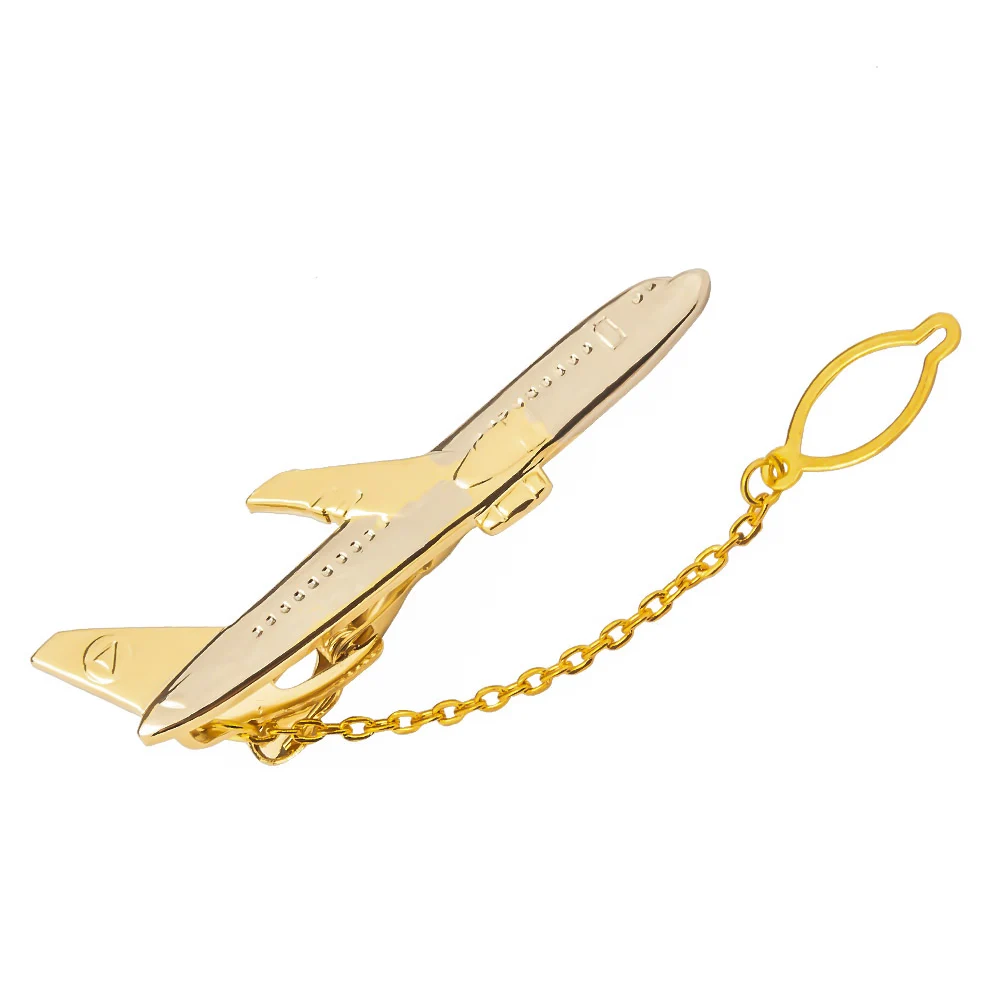 Зажим для галстука в форме самолета деловой мужской зажим высокое качество