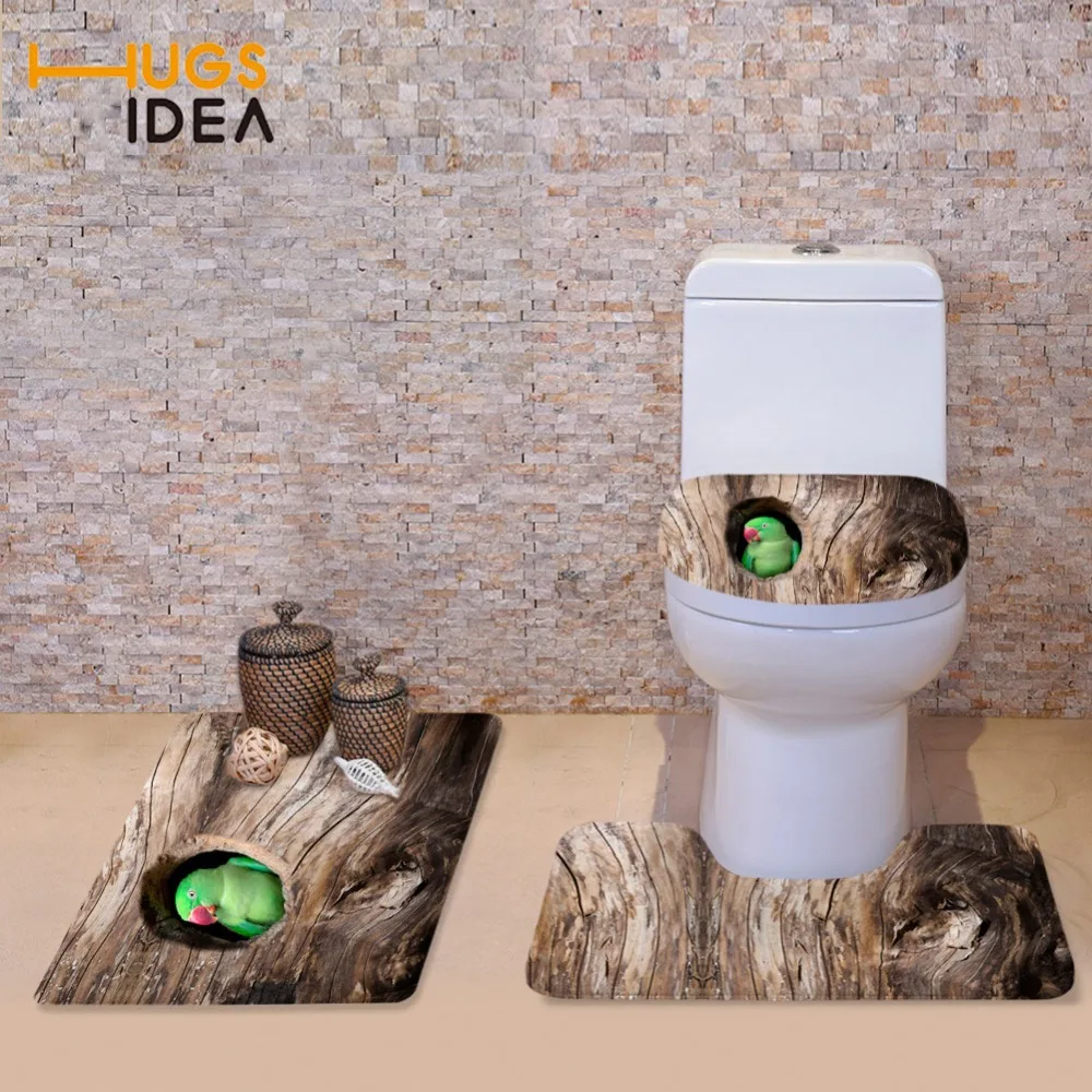 HUGSIDEA Смешные 3D Животные попугай с принтом &quotСова&quot сиденье для унитаза крышка