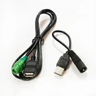 USB-адаптер для VW BMW, стерео CD-устройство смены, 4-контактный зеленый порт