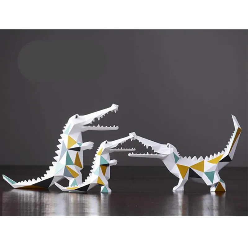 

Nordic Modern Geometric Crocodile Animal Creative Home Interior Furnishings Living Room Bedroom Artwork M2040