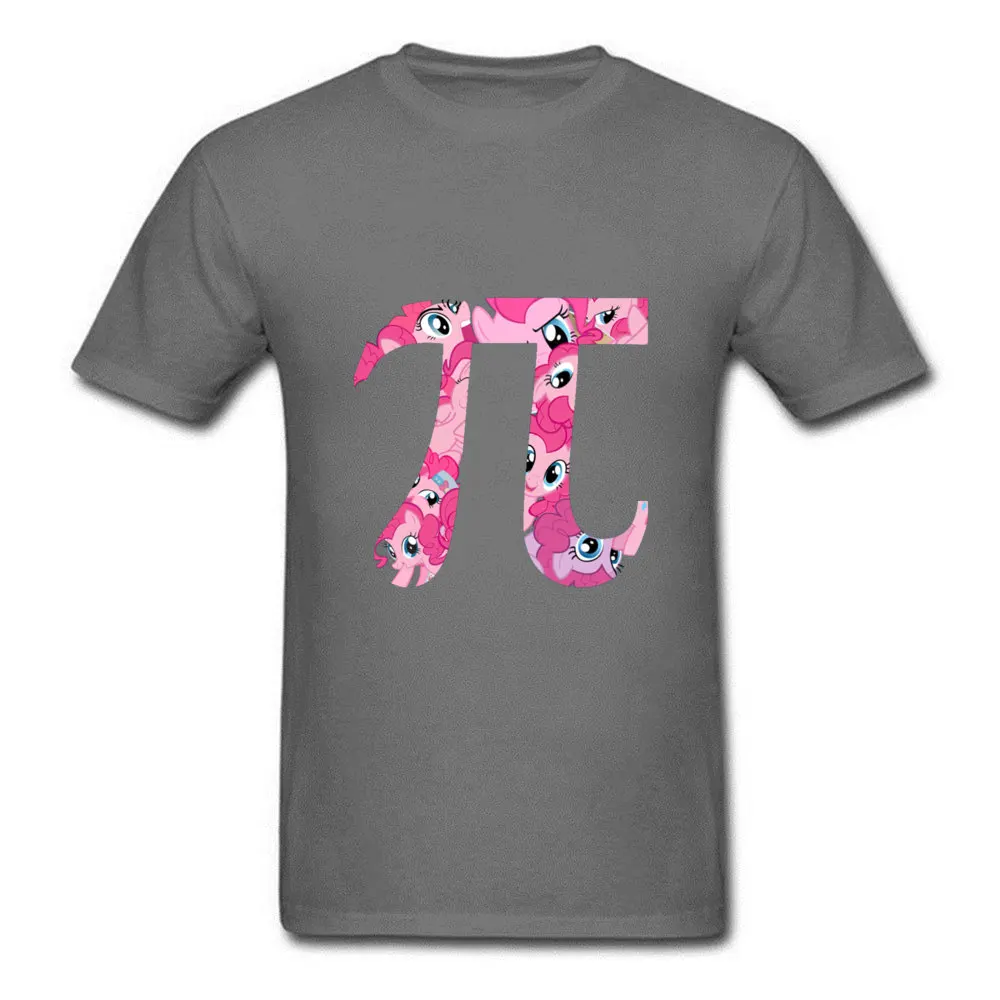 Math Pi My Little Pony/креативная футболка с изображением радуги и сумерек; футболка с интересным рисунком из мультфильма для молодых детей; хлопковая розовая Милая футболка с графикой - Цвет: Dark Gray
