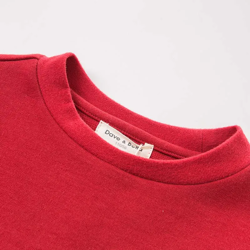 DBK8105 dave bella/Детская футболка с От 5 до 13 лет для девочек детские эксклюзивные топы