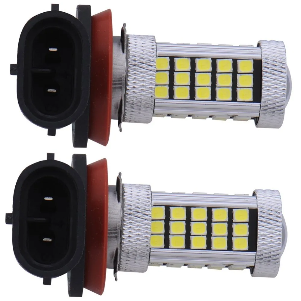

2 x H11 33 SMD 2835 Светодиодный s 10 W Lampe Blanc avec lentille Stop Park Tete brouillard ampoule signal indicateur светодиодный