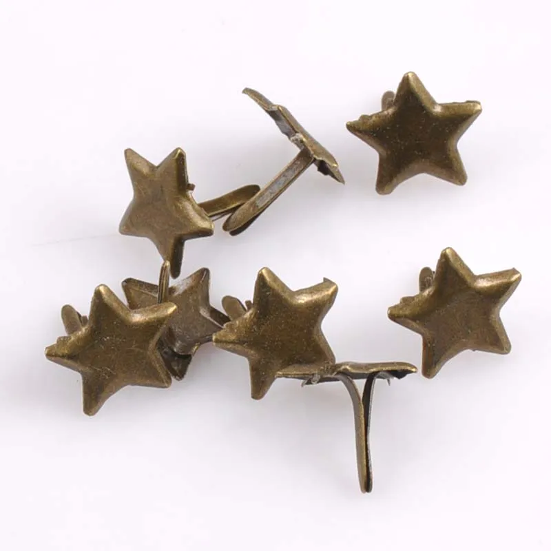 4 цвета 50 шт. Смешанная пастель звезда Брэд скрапбукинг украшение Brads