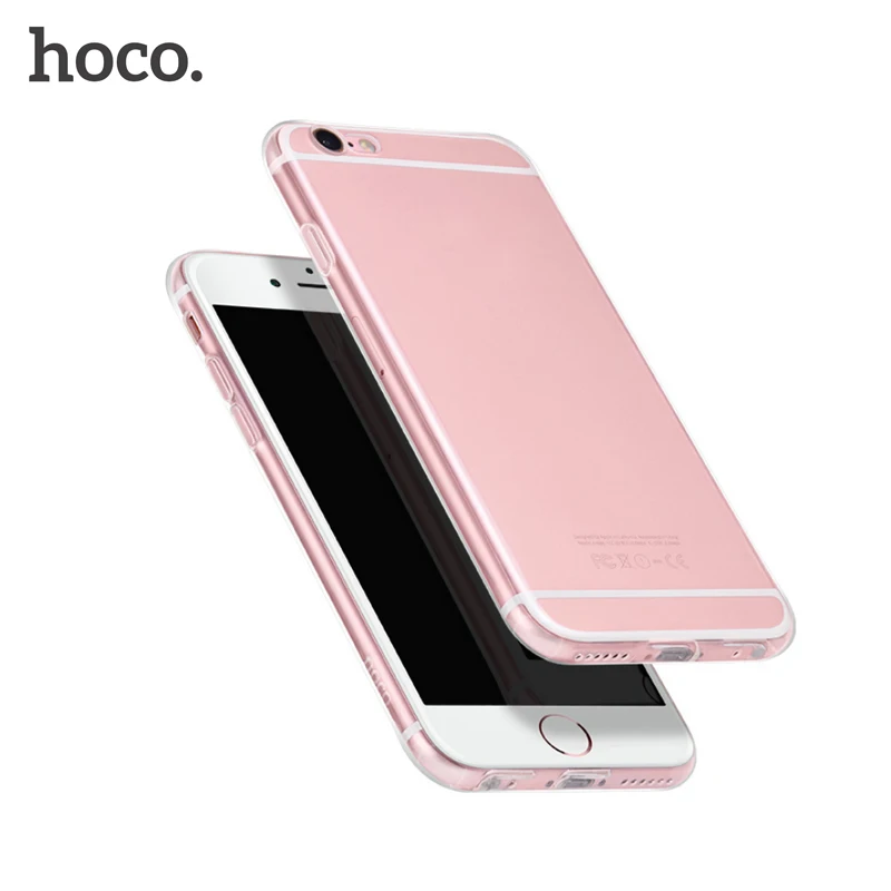 Новинка мягкий Ультратонкий чехол HOCO для iphone 6s 6 PLUS 4 7 и 5 дюйма прозрачный