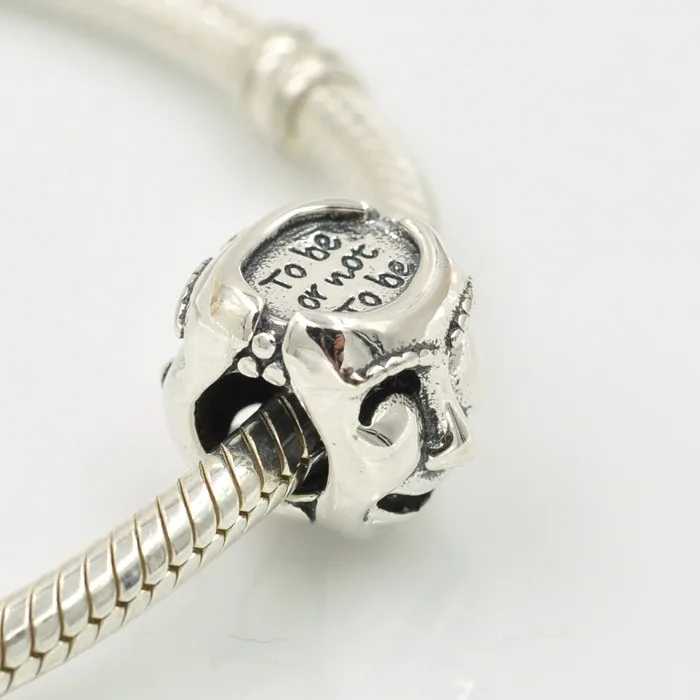 Подходит Pandora Подвески Браслет Театр брелок маска из бисера 925 пробы серебряные бусины ювелирное дело браслеты ожерелья своими руками и подвески