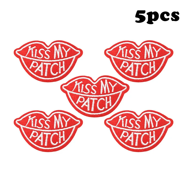 5 шт. нашивки для одежды с вышивкой поцелуй|fashion patches|patches fashionpatches for clothing iron |