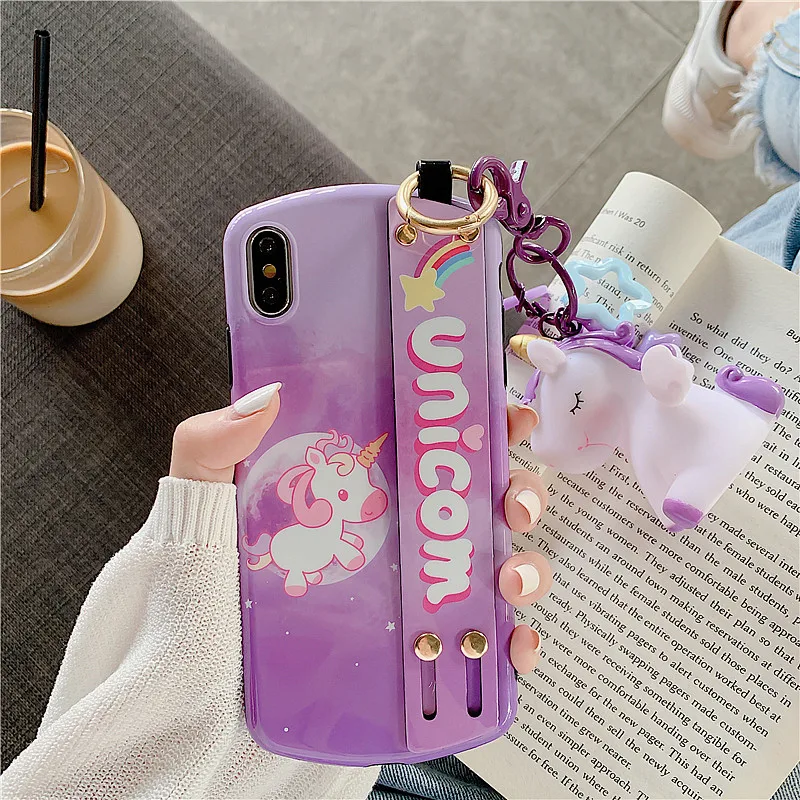 GlamPhoneCase чехол для телефона с единорогом iPhone X XS Max XR мягкий силиконовый 7 8 6 6s Plus |