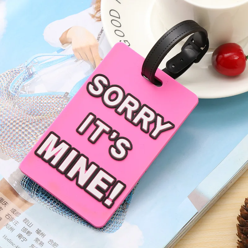 3D с буквенным принтом чемоданчики идентификационным номером этикетка