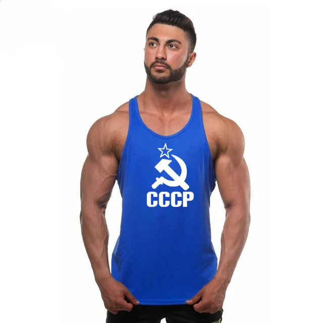 Новая Мода Бодибилдинг Стрингер майки мужские тренажерные залы рубашка фитнес