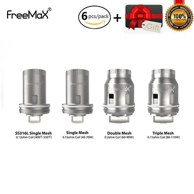 6 шт./лот оригинальная сетчатая катушка Freemax Pro Tank
