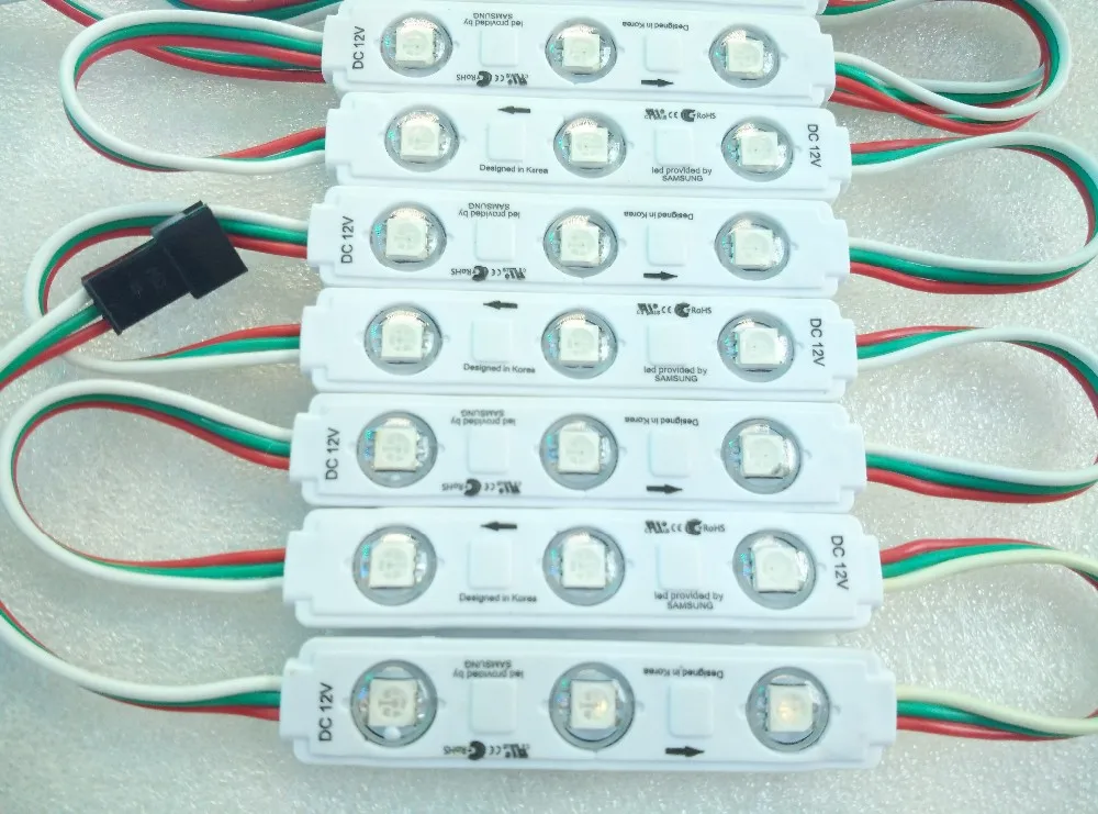 Светодиодный модуль WS2811 12 В постоянного тока 2811 IC 3 светодиодных шнура SMD5050