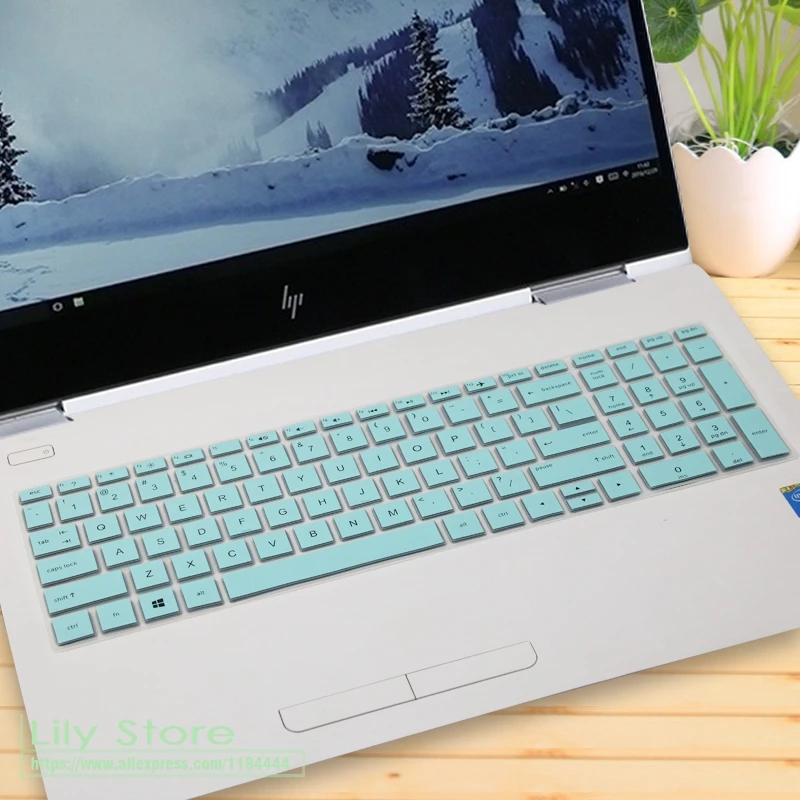 15 15,6 дюймов чехол для клавиатуры ноутбука протектор для hp pavilion ENVY x360 15-bp105TX 15-BP003TX 15,6 ''/X360 15-BP BQ серии - Цвет: whiteblue