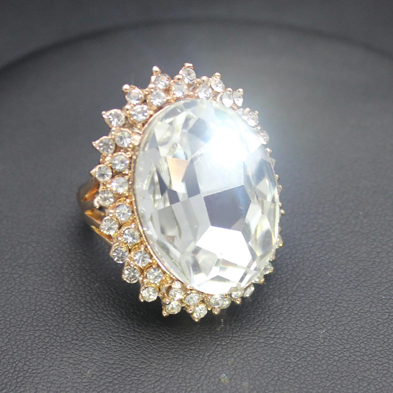 2016 новый Ретро Старинные Ювелирные Изделия Кольца Уникальный Большой Овальный