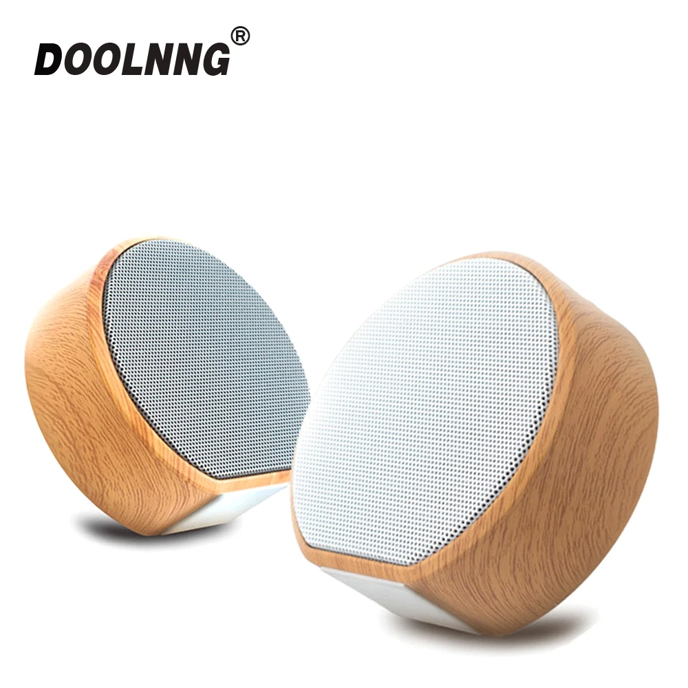 DOOLNNG древесины беспроводной Bluetooth динамик открытый мини сабвуфер Поддержка TF