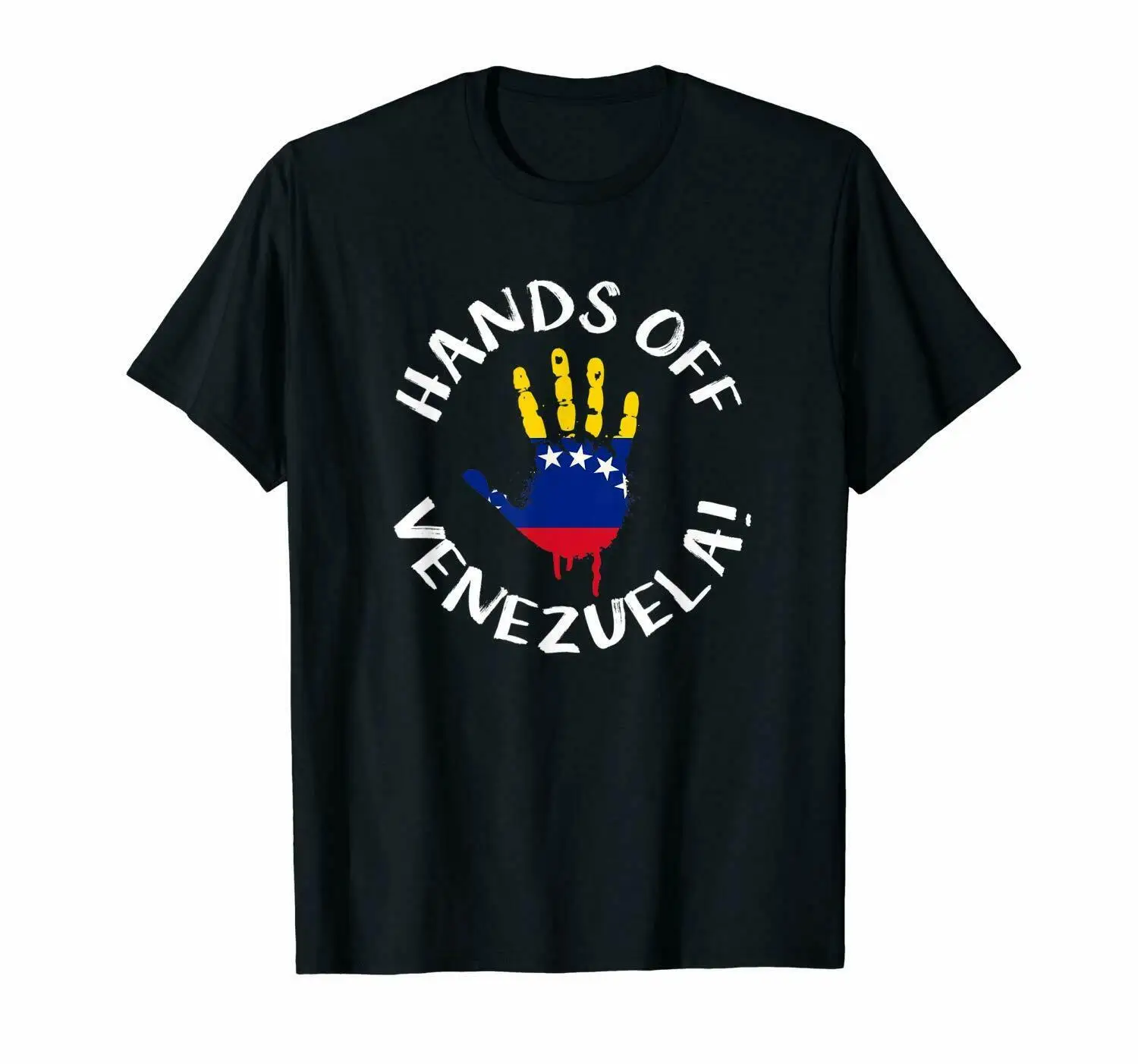 

2019 крутая черная футболка с надписью «Hands Off Венесуэла»