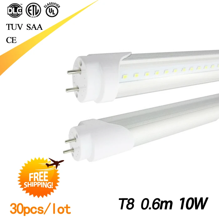 2 фута лампа G13 600 мм T8 Светодиодная трубка 0 6 м 10 Вт Бесплатная доставка|light