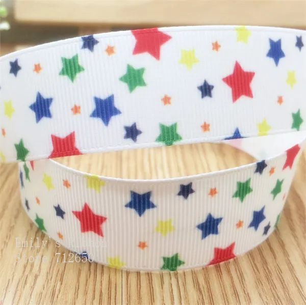 Бесплатная доставка корсажная лента с принтом звезд Полиэстеровая мультяшная