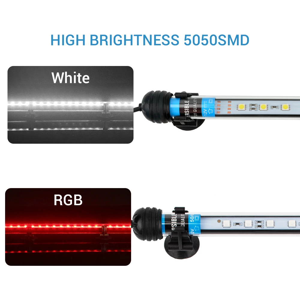 Светодиодный погружной аквариумный светильник NICREW 100 240 В 5050 SMD светодиодный