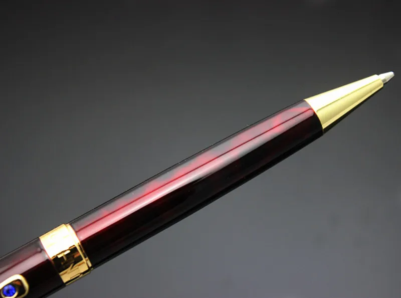 Jinhao 9009 Роскошная золотая шариковая ручка с алмазным зажимом гладкая