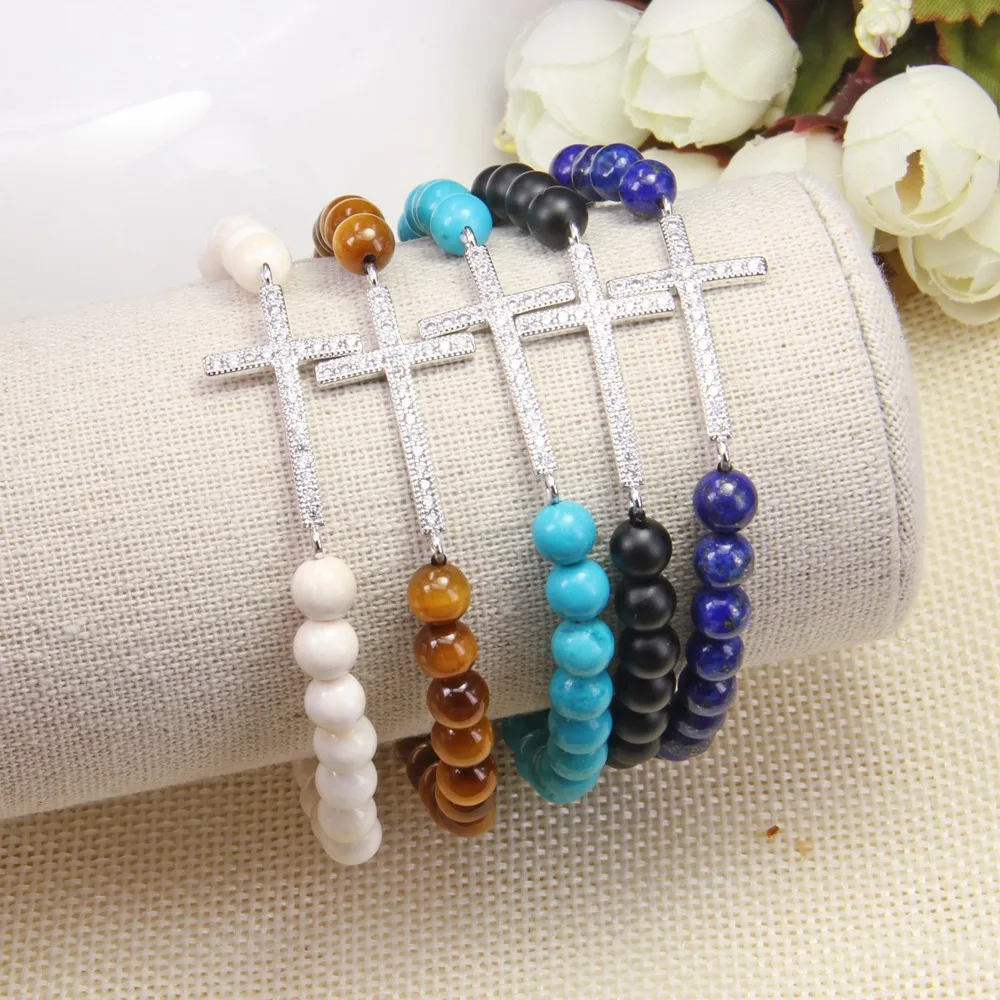 Браслет Томас тигровый глаз Ювелирное Украшение с бусинами из лазурита черный