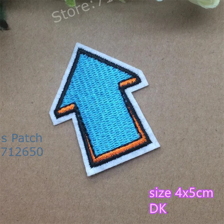 Free Shipping 10 pcs New arrival Direction Sign Note Flash Embroidered patches iron on badge Motif Applique fabric accessory | Дом и сад