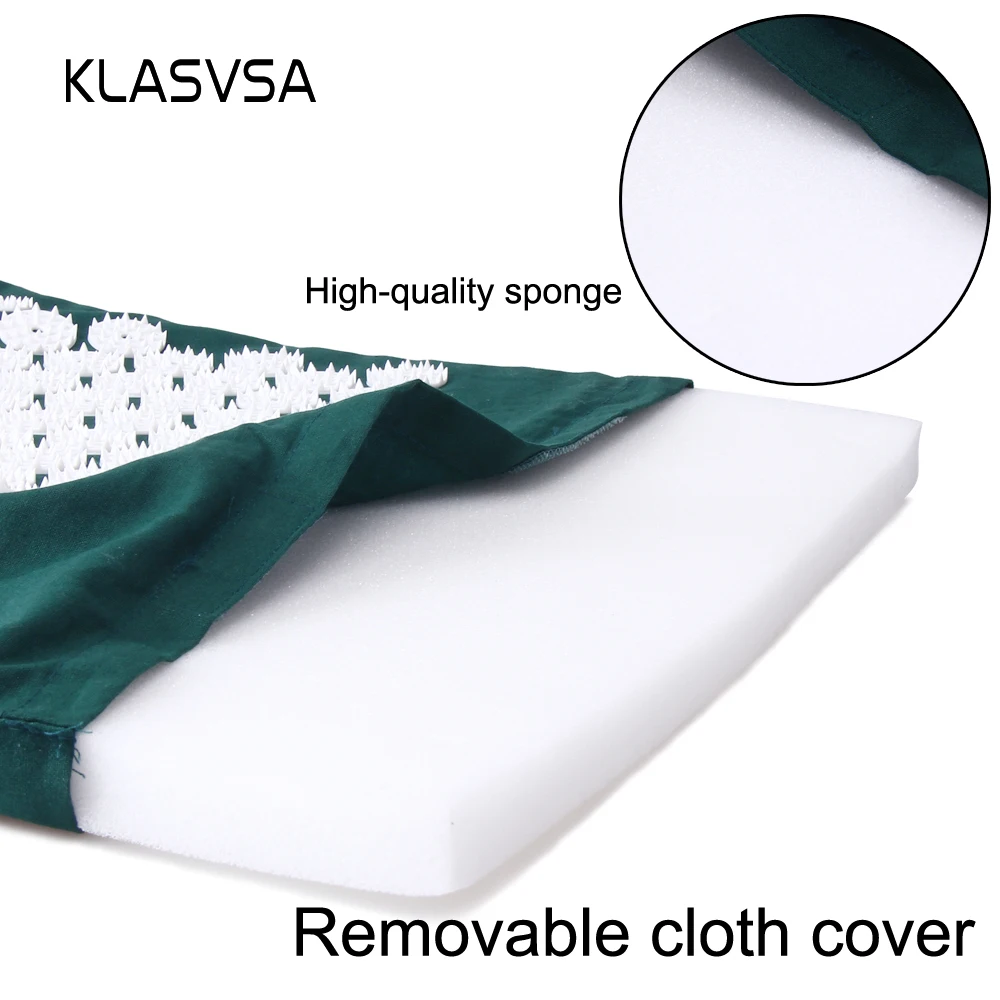 KLASVSA Массажер для акупрессуры Подушка иглоукалывание стресс коврик для рефлексотерапии голова назад ноги боли в ногах Расслабление здоровье