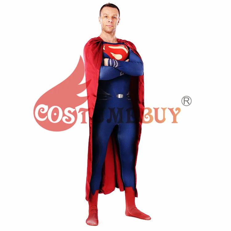 CostumeBuy Постер "Супергерои" Косплей Костюм плотные комбинезоны мужские Супергерои вечерние костюмы зентай с накидкой s-xxxl