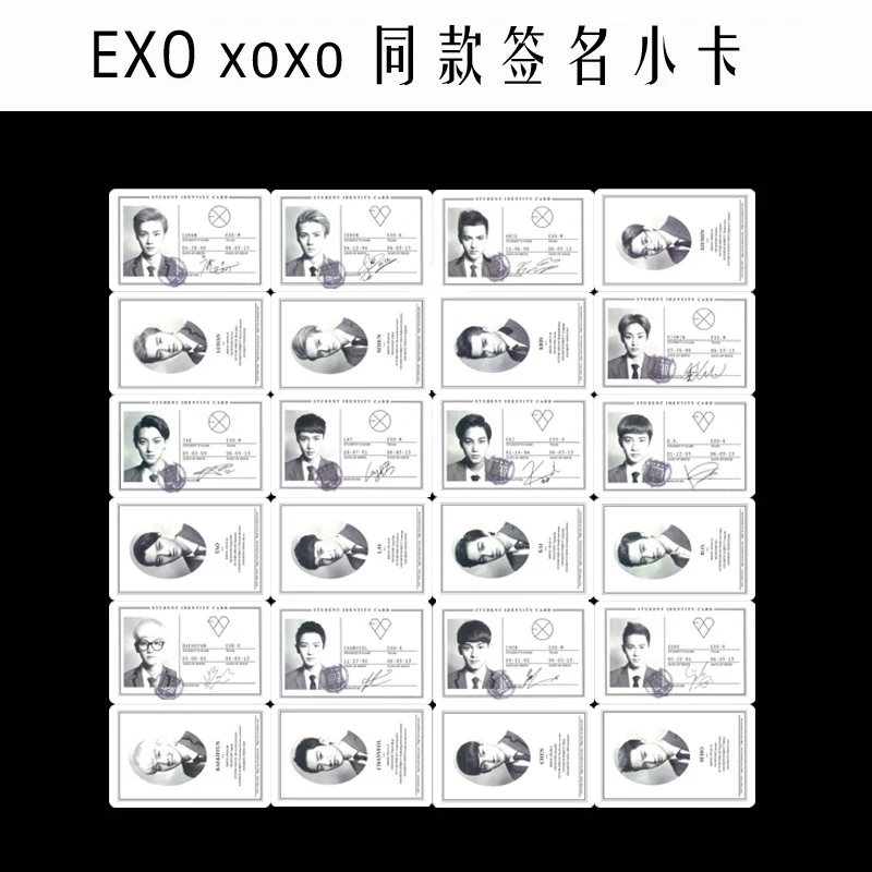Оптовая продажа фотооткрытка KPOP Fan EXO XOXO WOLF EXODUS Overdose MAMA Devil Nature Trail альбом подпись