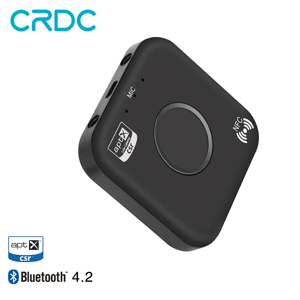CRDC Bluetooth приемник Aux 3 5 мм аудио рецепторов NFC Aptx Bluetooth4.2 Беспроводной адаптер