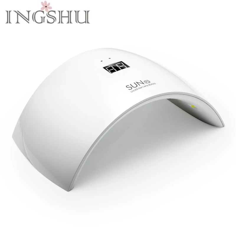 Ingshu SUN9S УФ лампы 24 Вт ногтей USB зарядка Сушилка для с ЖК дисплей и кнопка таймера