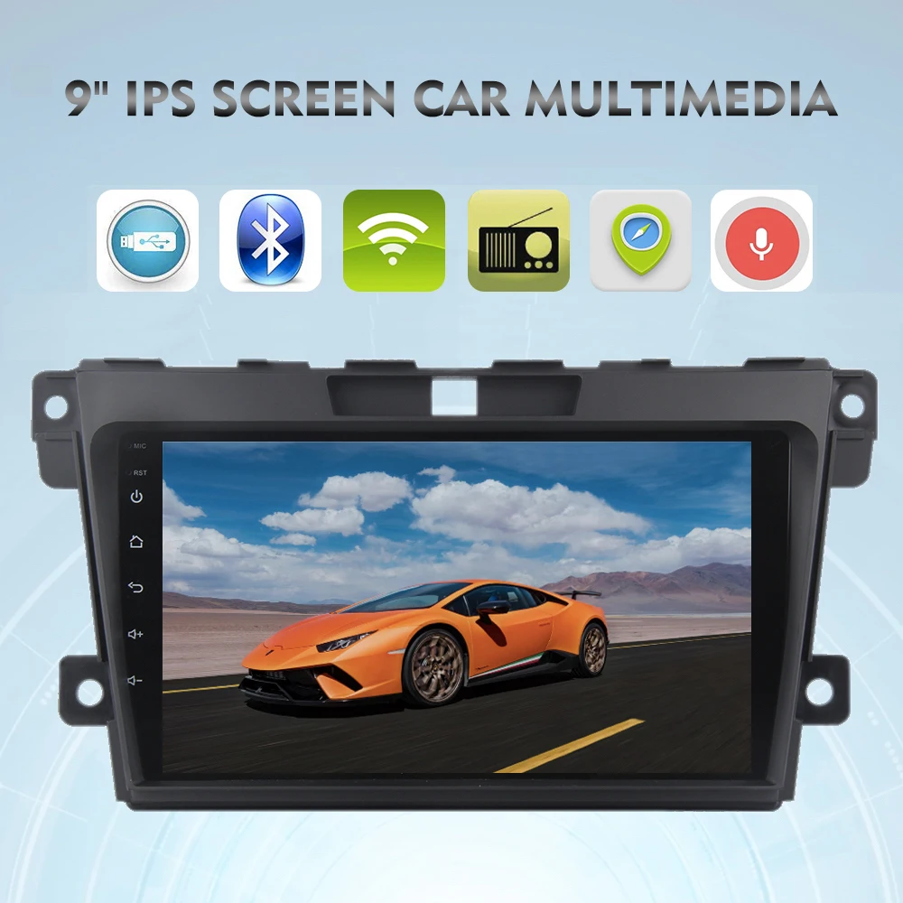 Автомагнитола для Mazda мультимедийный плеер на Android 9 0 с экраном дюймов 2.5D IPS GPS 8