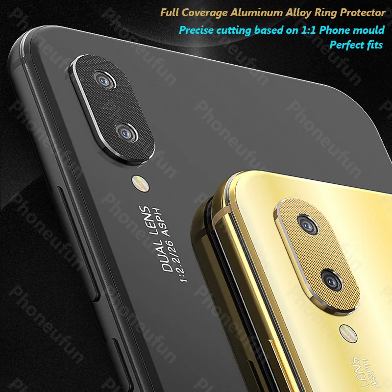 Защитный чехол для задней камеры с алюминиевым кольцом Huawei P20 Lite Nova 3 3i 3e Honor Play