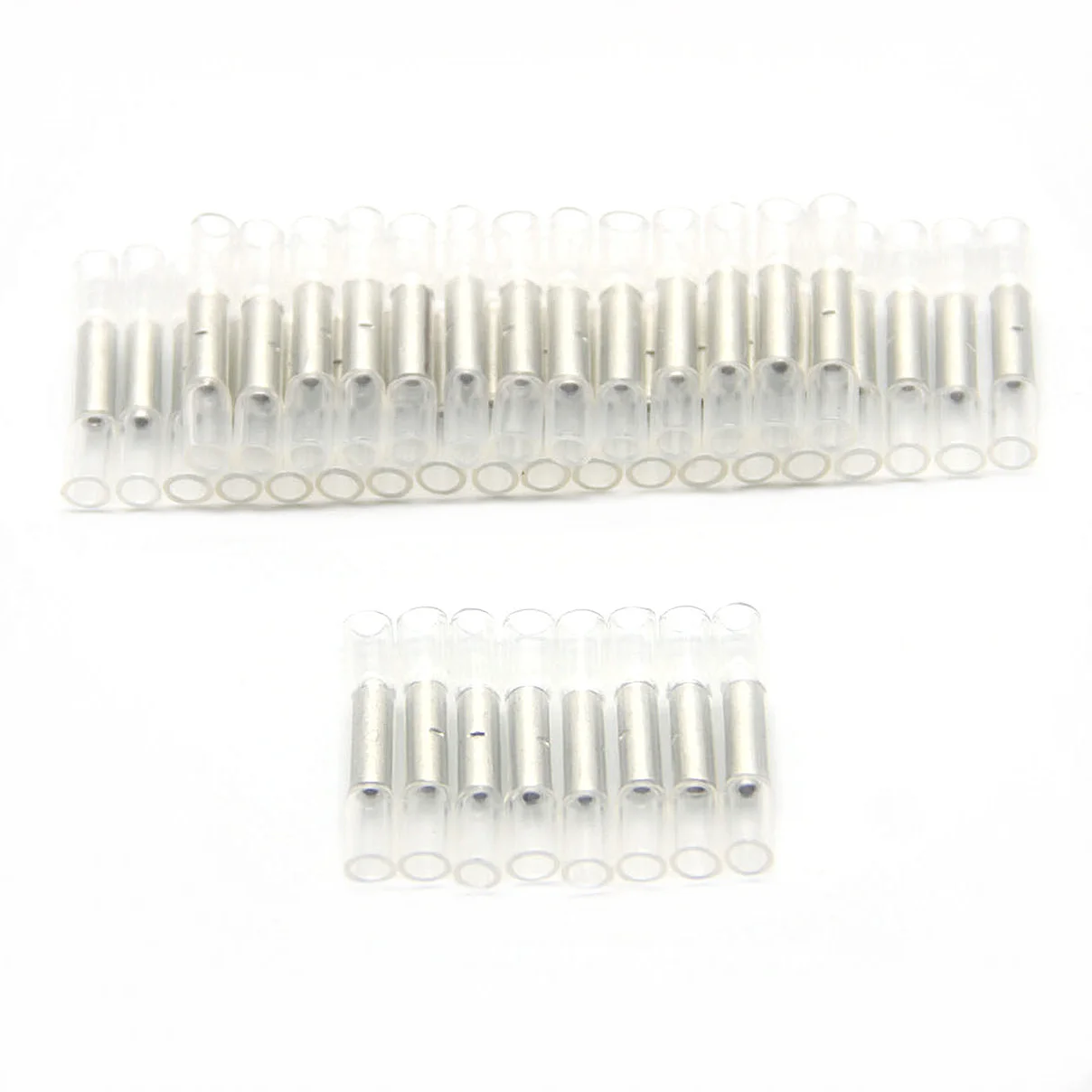 

200X 24-26AWG White Heat Shrink Terminal Insulated Butt Electrical Splice Wire Connectors Cable Crimp Terminal Connector
